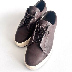 Armani Collezioni Men's Brown Leather Shoes